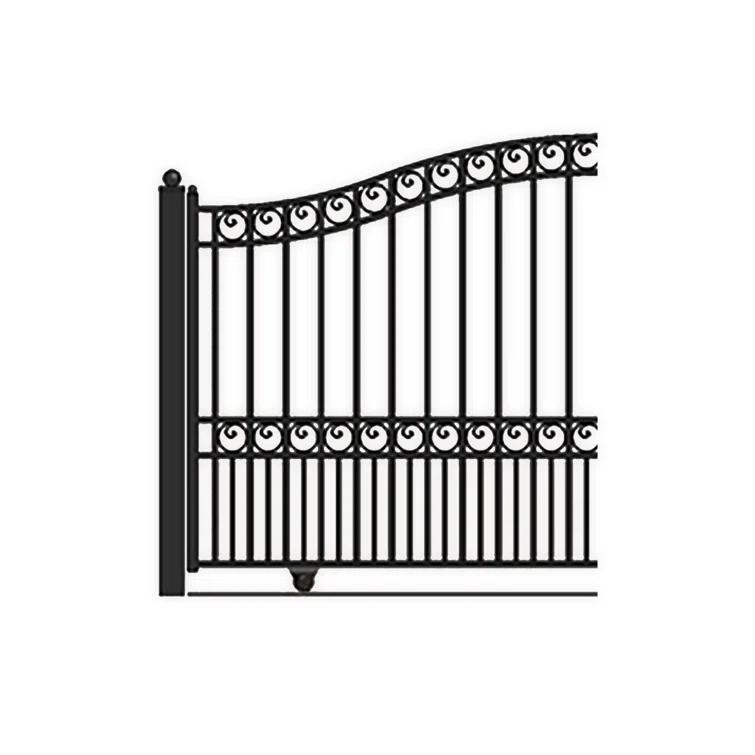 ALEKO Steel Dual Swing Driveway Gate - PRAGUE Style