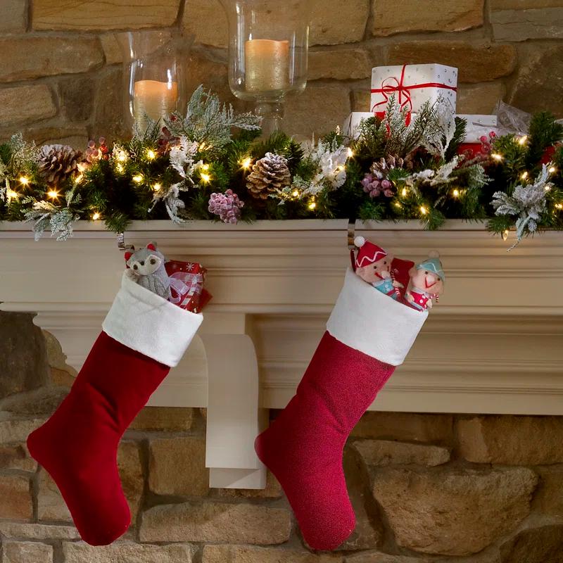 Haute Decor Mantleclip Stocking Holder (Set of 2)