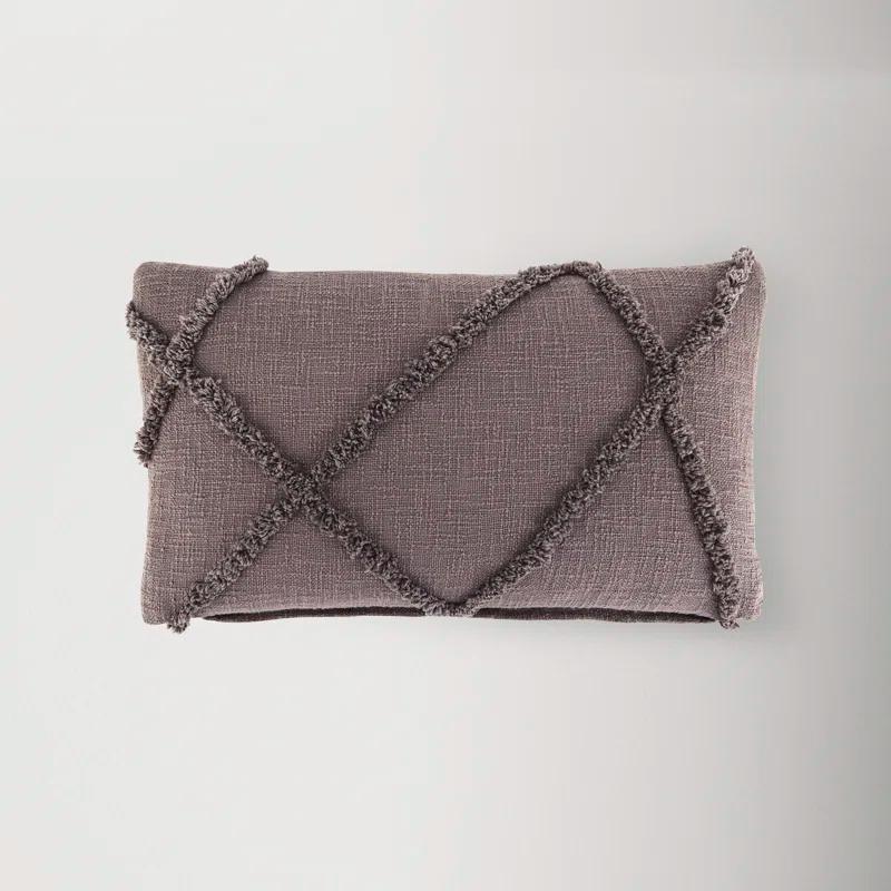 George Oliver Britney Ruffled Cotton Throw Pillow