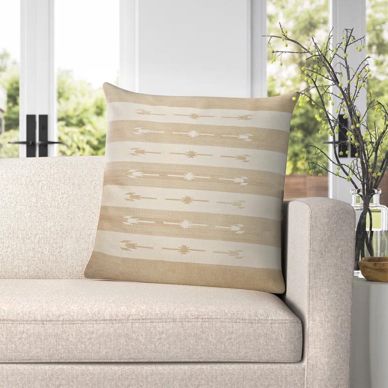 Estela Striped Cotton Throw Pillow