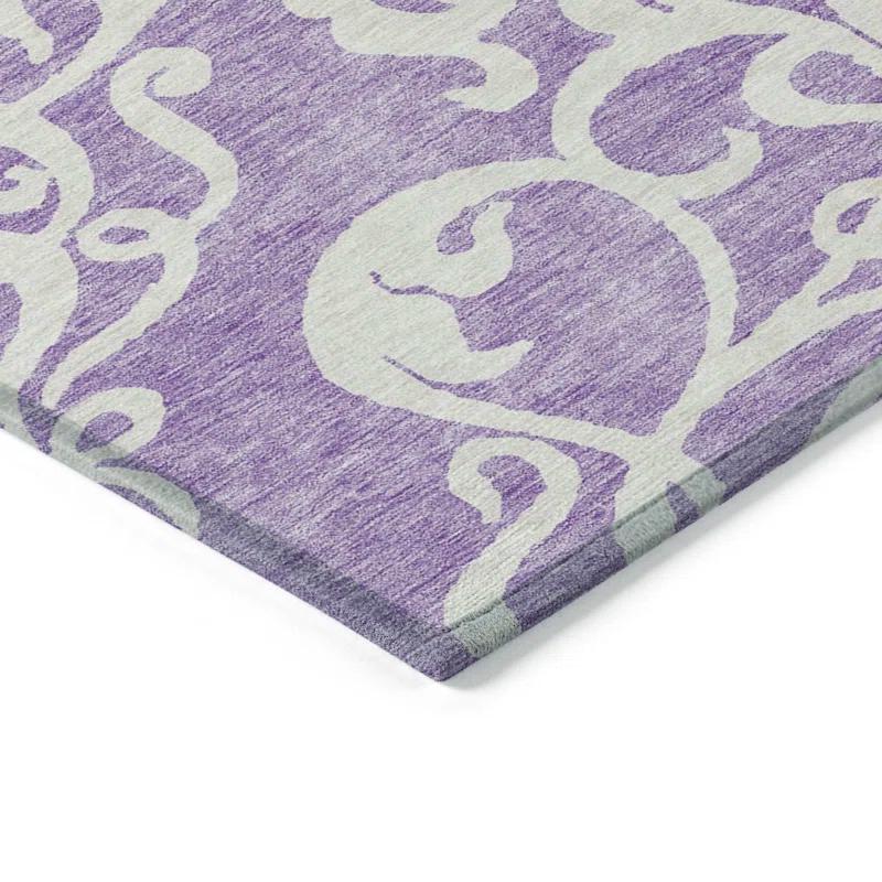 Chayden Washable Damask Indoor / Outdoor Rug