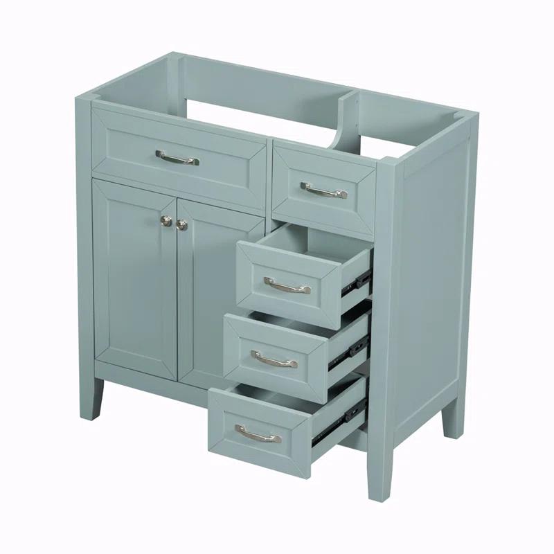Winston Porter Shaynia 35.5 Single Bathroom Vanity Base Only
