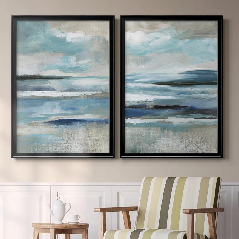 Wade Logan® " Distant Drama I " 2 - Pieces Painting Print (Set of 2)