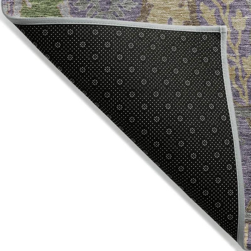 Machine Washable Indoor/Outdoor Cicel ACN1153 Purple