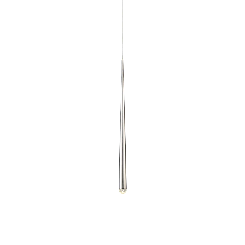 Modern Forms Cascade Dimmable LED Pendant with Clear Crystal Shade