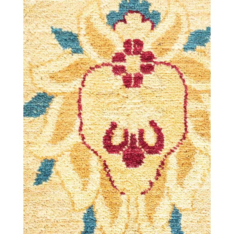 Solo Rugs Classic One-of-a-Kind Hand-Knotted New Age 8'1" x 10'7" Wool Area Rug in Beige/Ivory/Rust | Perigold