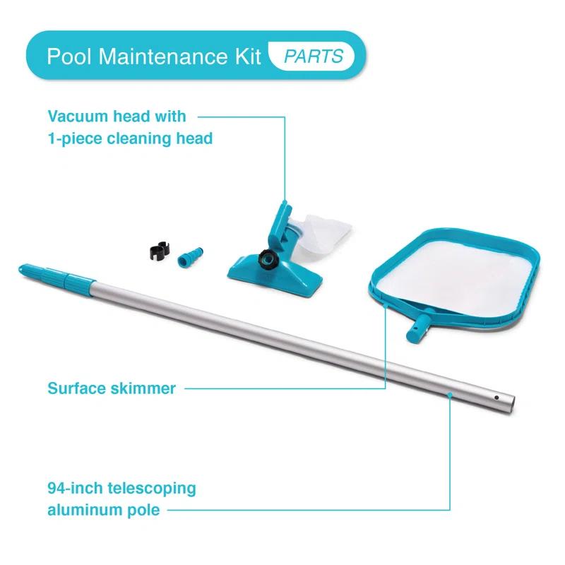 Intex Steel Round Frame Set Pool 30'' H x 144'' W x 144'' L