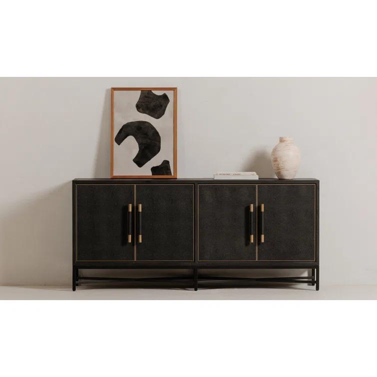 Meera 76" Wide Wood Sideboard