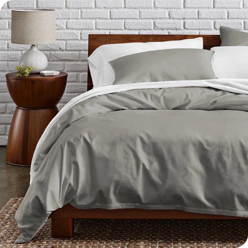 Bare Home Modern & Contemporary Organic Percale Duvet Cover Set