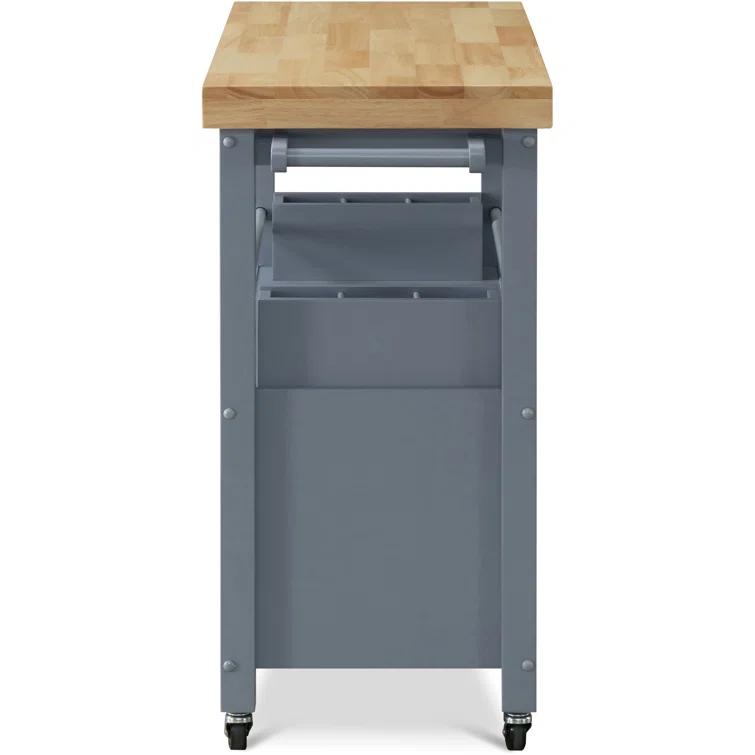 ClickDecor Gerolakkos ClickDecor Anson Kitchen Island Bar Cart with Storage
