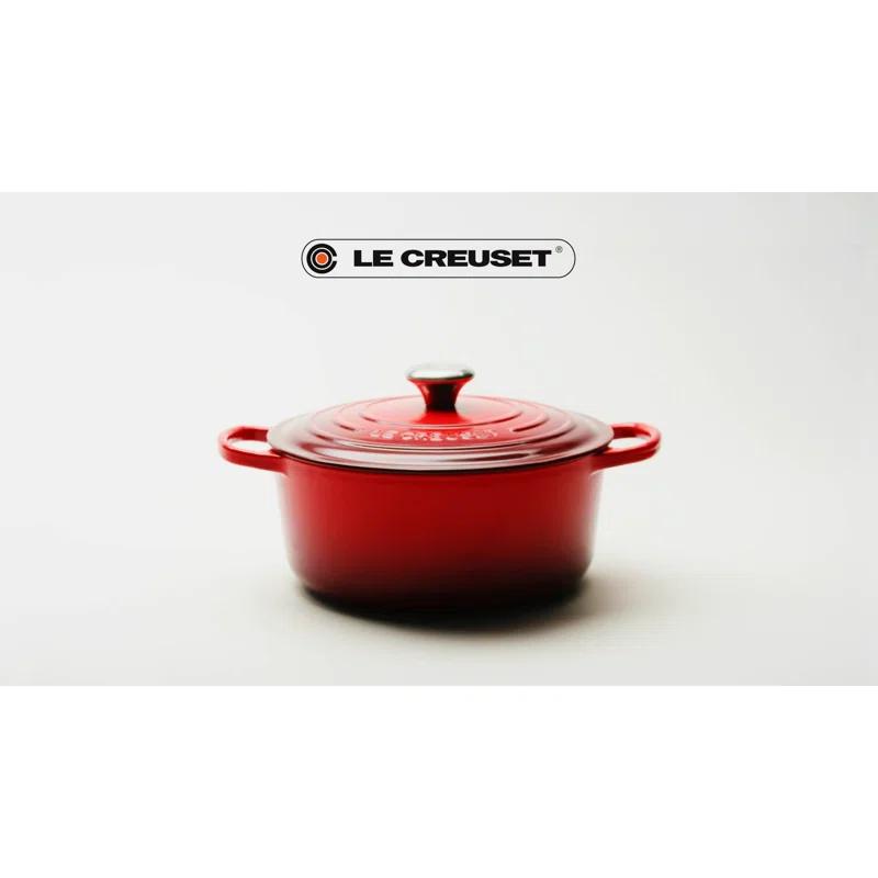 Le Creuset Signature Enameled Cast Iron Round Dutch Oven with Lid