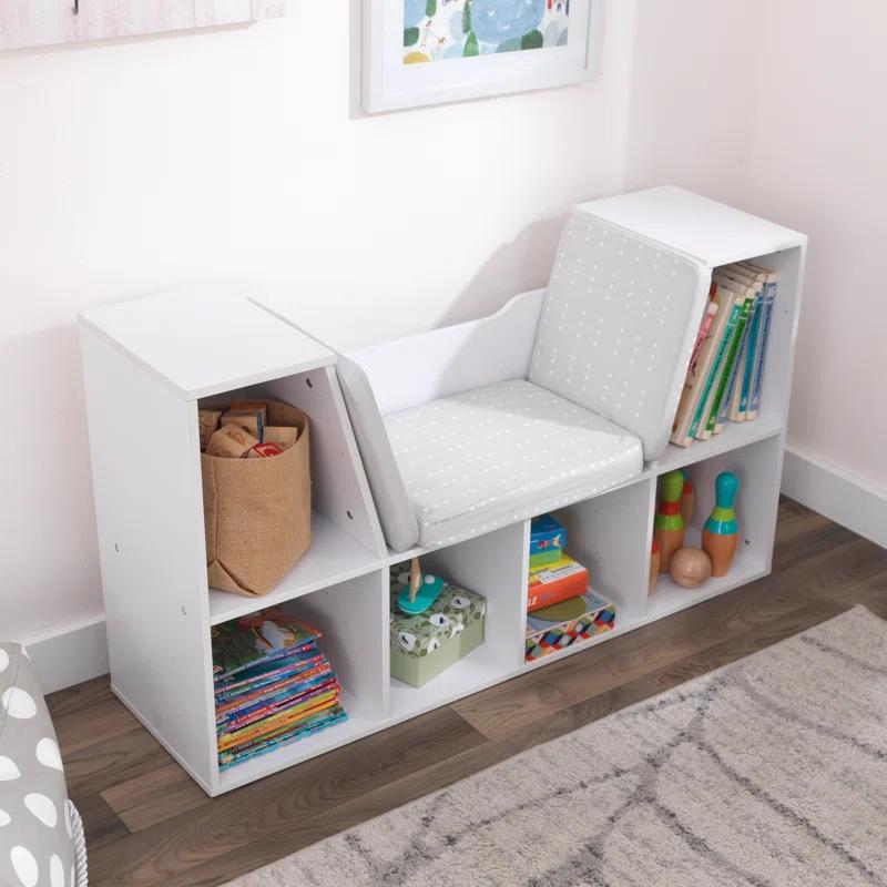 KidKraft Bookcase with Reading Nook, 6 Shelves
