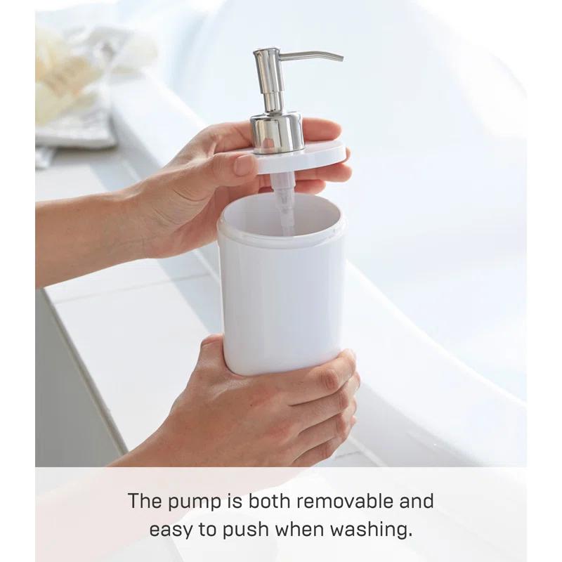 Yamazaki Home Yamazaki Home Body Soap Dispenser, Contemporary Bottle Pump For Shower, 16.9 fluid oz.