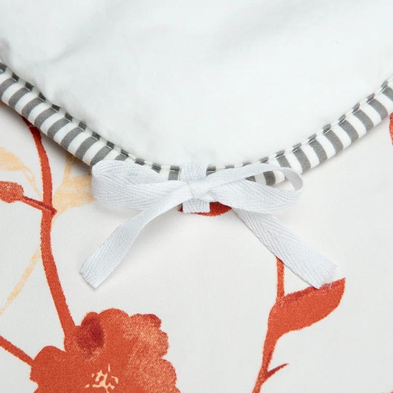 Chanasya Ultra Soft Sakura Cherry Tree Reversible Duvet Cover Set