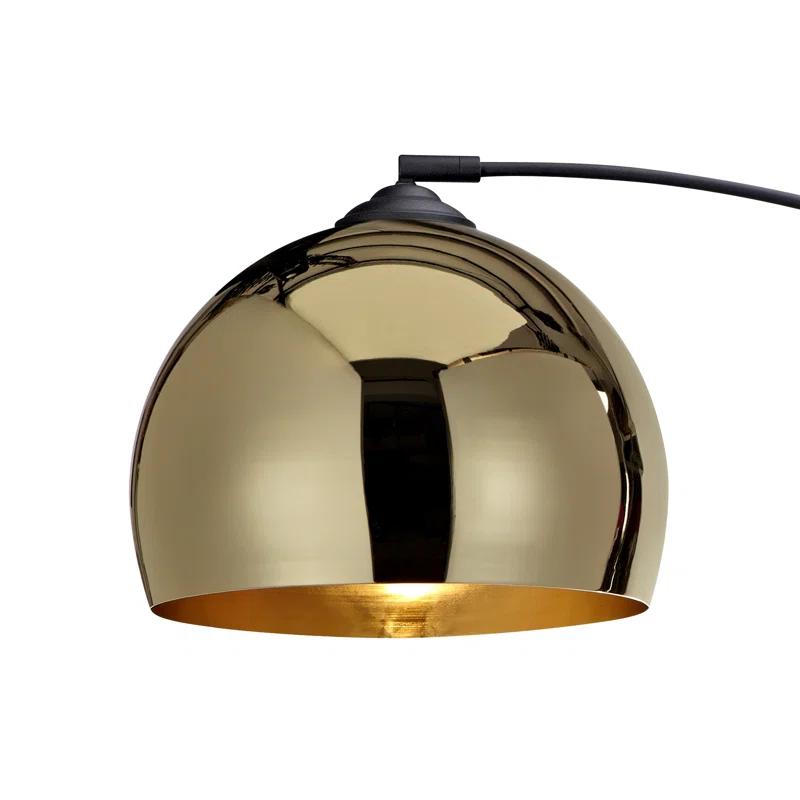 Wrought Studio™ Perlis 66.93" Arc Floor Lamp with Solid Marble Base