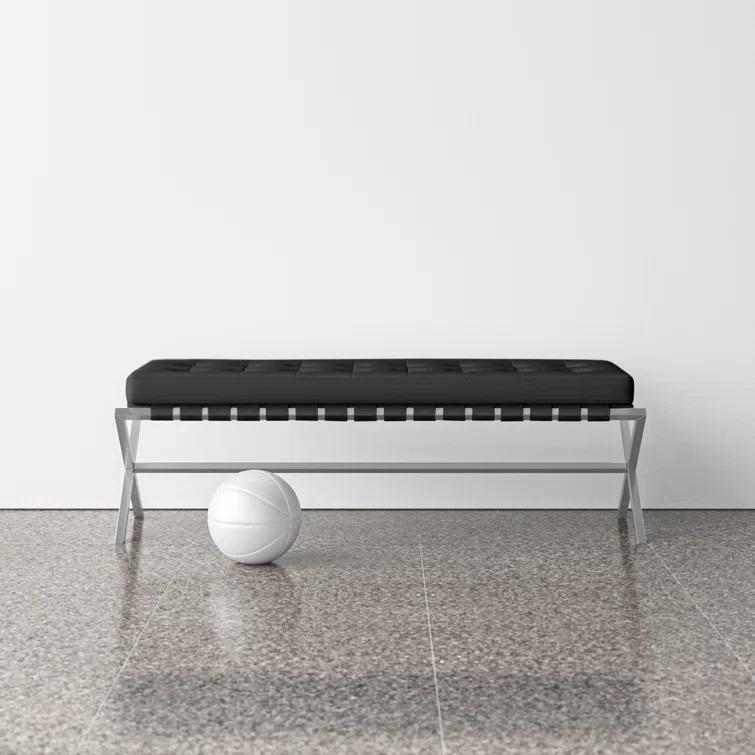 Canton 56" Vegan Leather Bench