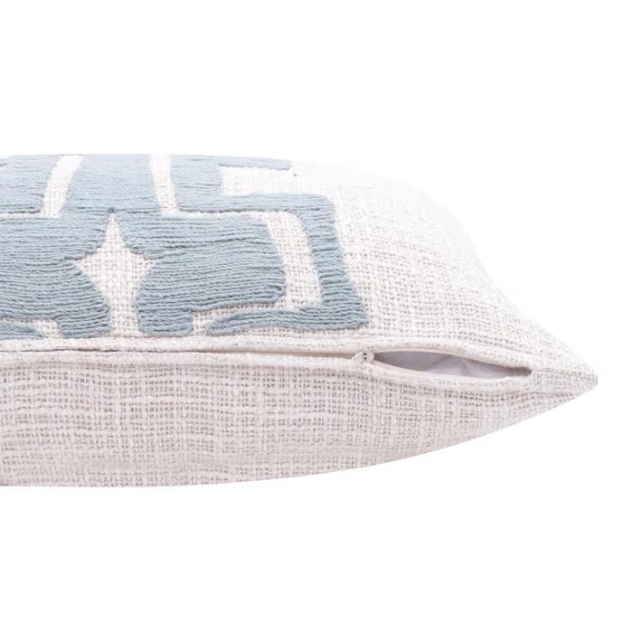 Stacy Garcia Home Geometric Handmade Cotton Wool Blend Decorative Throw Pillow