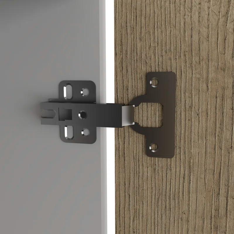 TUHOME Napoles Utility Sink Cabinet With Integrated Steel Sink