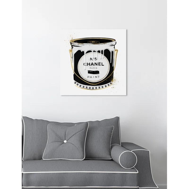 Oliver Gal Prints " Fashion Paint Noir Can "