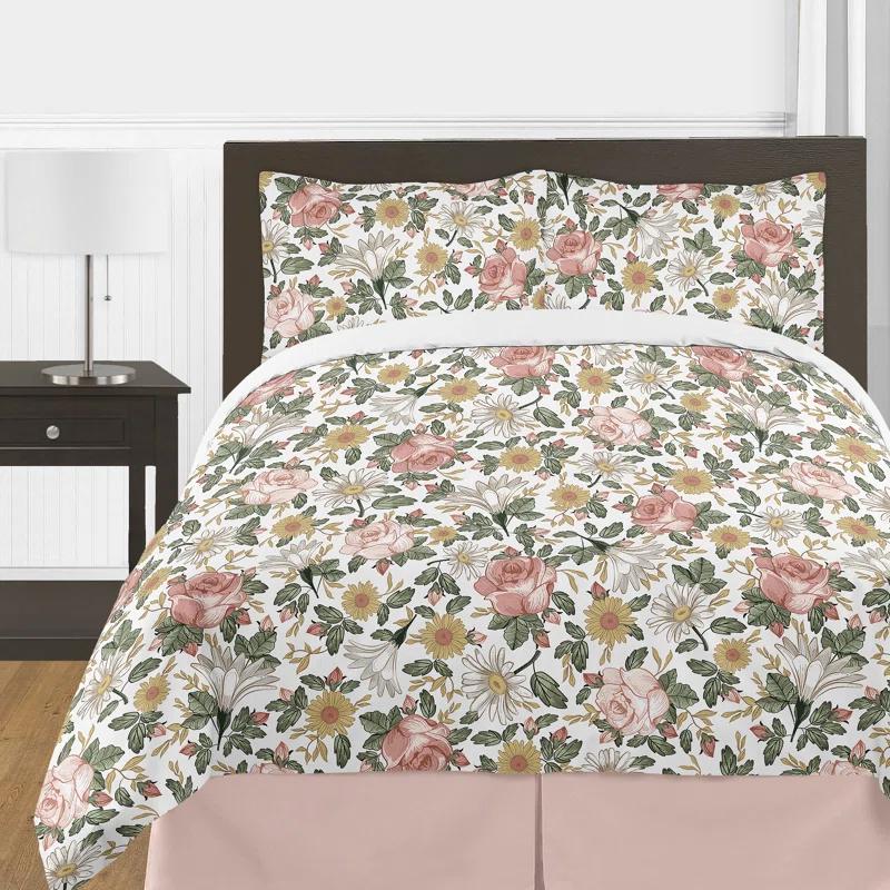 Vintage Floral Comforter Set