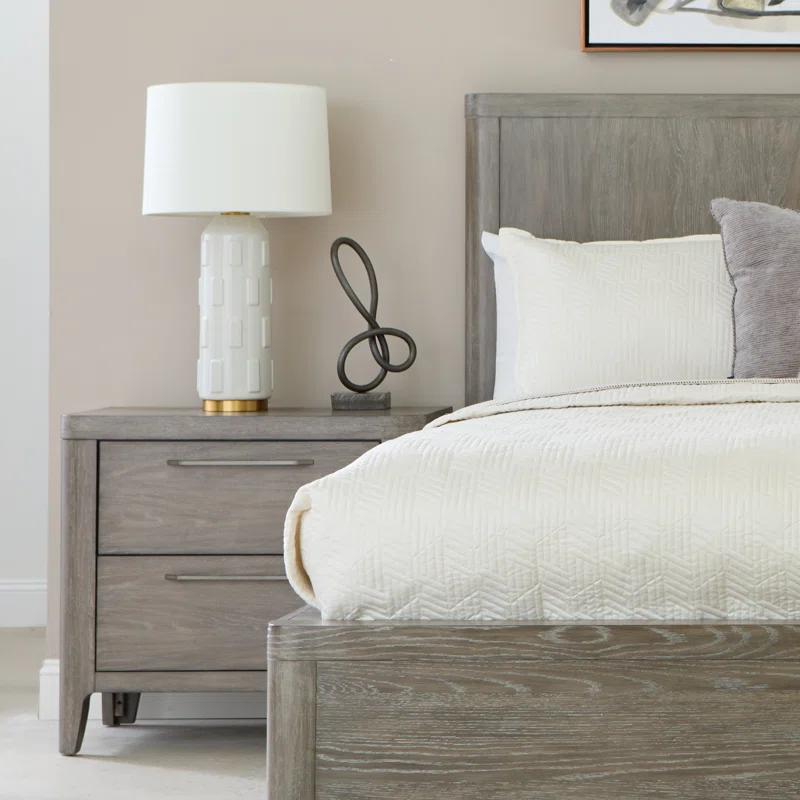 Scott Living Griffith Two Drawer Solid Wood Nightstand
