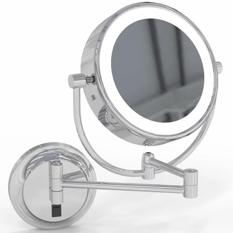 Aptations Kimball Young Metal Concave LED Wall Mirror