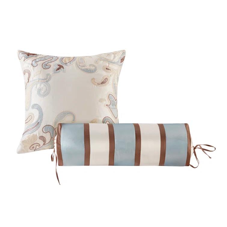 Madison Park Aubrey 5 Piece Jacquard Bedspread Set with Throw Pillows