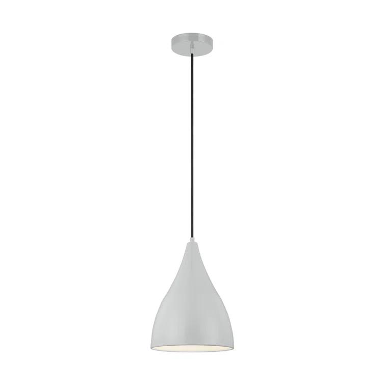 Oden Matte Grey 9" Mini Pendant with Energy Star