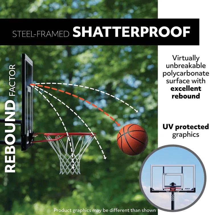 Lifetime Lifetime Height Adjustable Portable Basketball Hoop (54" Polycarbonate Backboard)