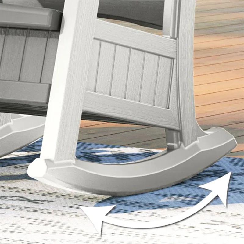 Suncast Suncast Outdoor Rocking Chair with Storage