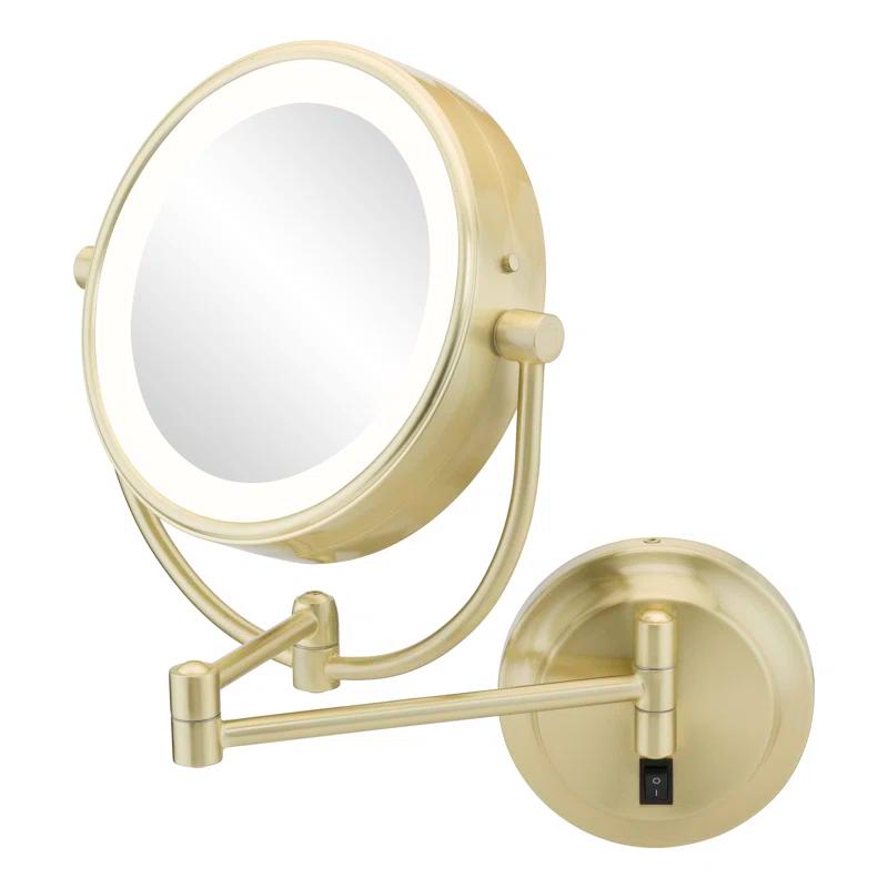Aptations Kimball Young Metal Concave LED Wall Mirror