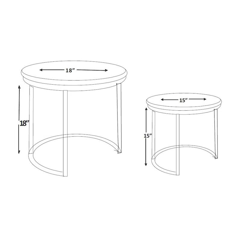 Marble Top Nesting Tables