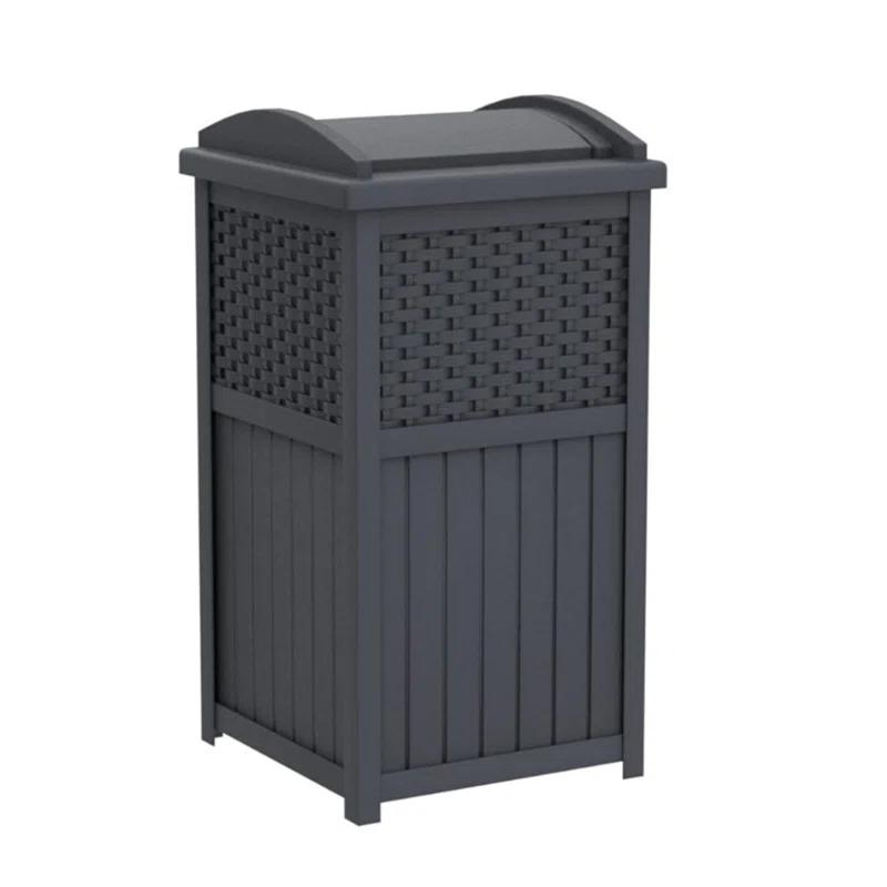 Ameriwood Resin Manual Lift Kitchen Trash Can - 33 Gallons