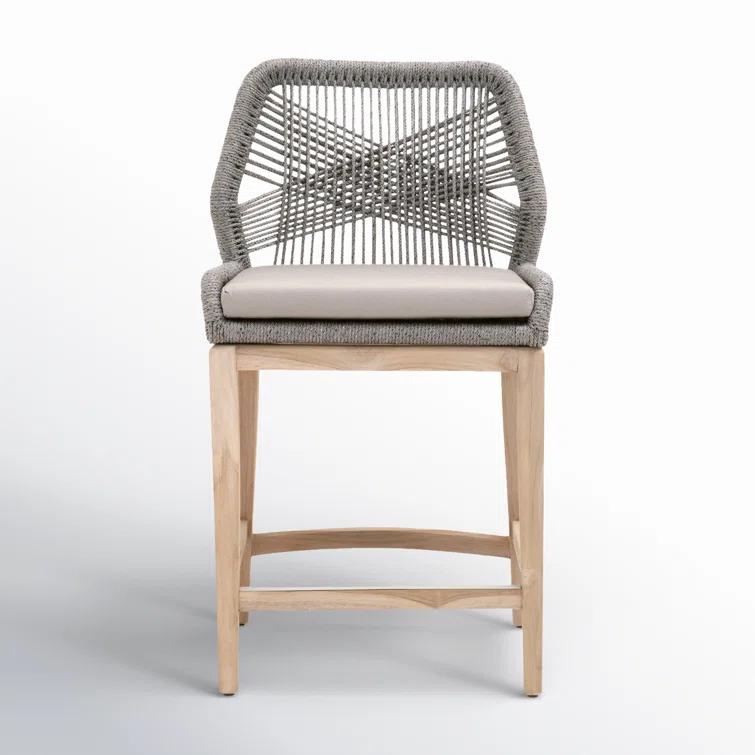 Krisily Loom Outdoor Counter Stool