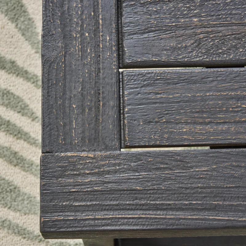 Millwood Pines Egor Acacia Wood Outdoor Bench