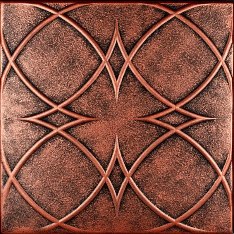 A La Maison Ceilings Circles and Stars 1.6 ft. x 1.6 ft. Polystyrene Glue-up Ceiling Tile (Set of 48)