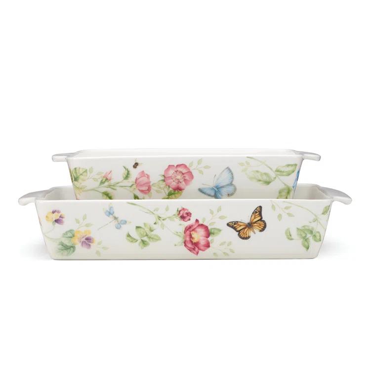 Lenox Butterfly Meadow Rectangular Baker 2-Piece Set