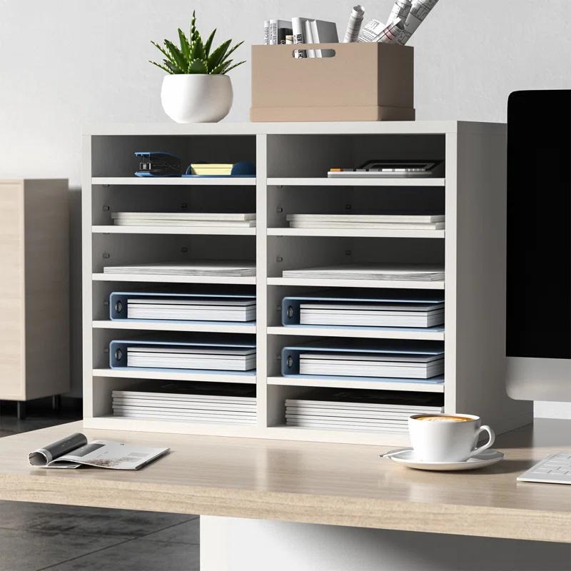 VEVOR VEVOR Manufactured Wood 12 Compartment Mailroom Table Accessory