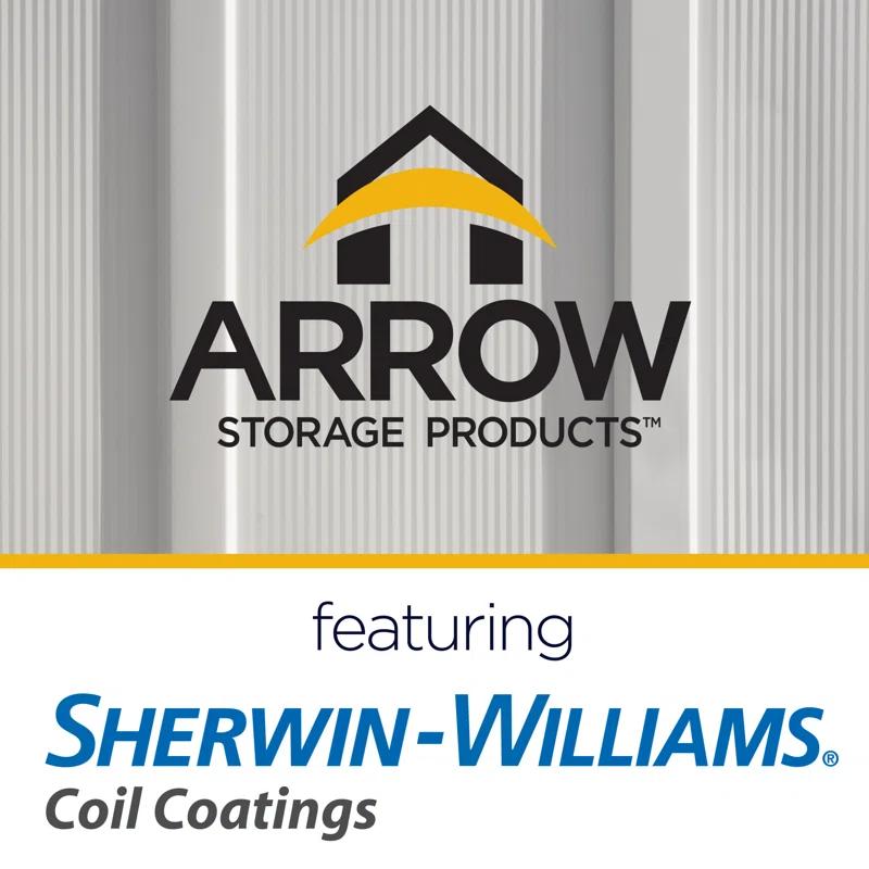 Arrow 10 ft. W x 8 ft. D Metal Storage Shed