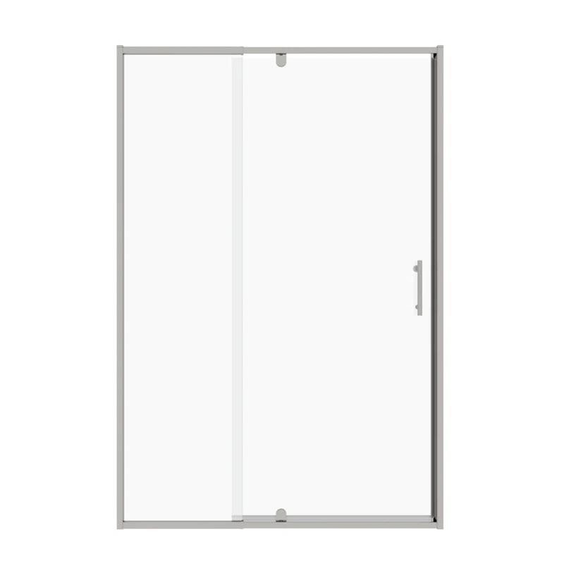 GZMWON 44-48" W X 71" H Piovt Swing Glass Shower Door,Pivot Frame Sliding Shower Door With 1/4"(6Mm) Clear SGCC Tempered Glass,Chrome Finish Shower Doors,Reversible Installation
