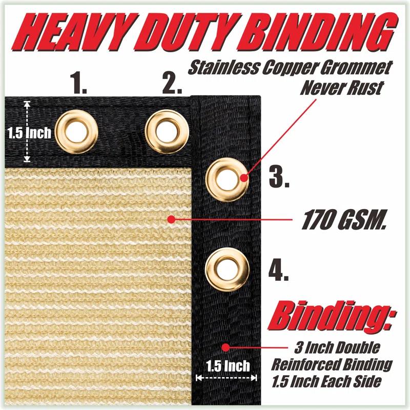 ColourTree Colour Tree Privacy Screen & Windscreen Fabric Cover – Durable Outdoor Fence Protection, UV-Resistant, Easy Installation