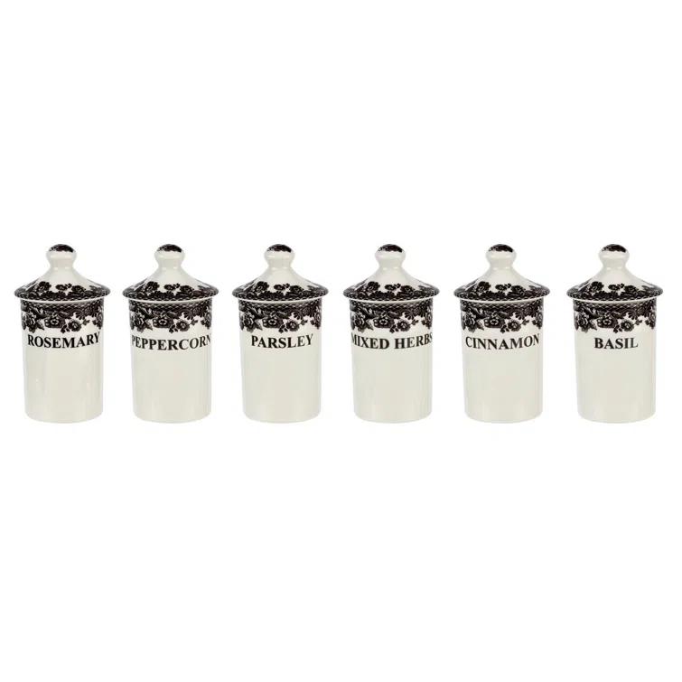 Spode Delamere Spice Jars (Set of 6)