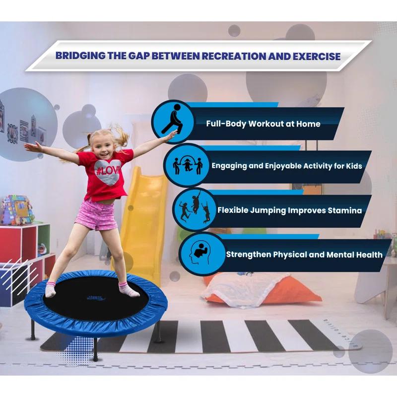 Upper Bounce Machrus Upper Bounce Mini Trampoline - Rebounder Exercise Fitness Trampoline