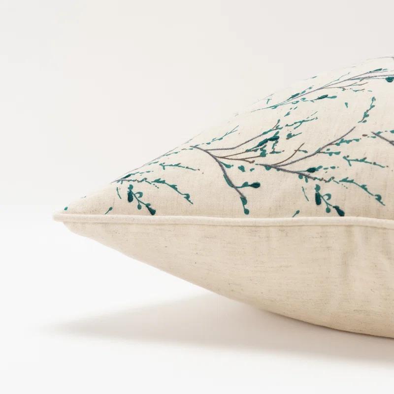 Rizzy Home Embroidered Cotton Throw Pillow