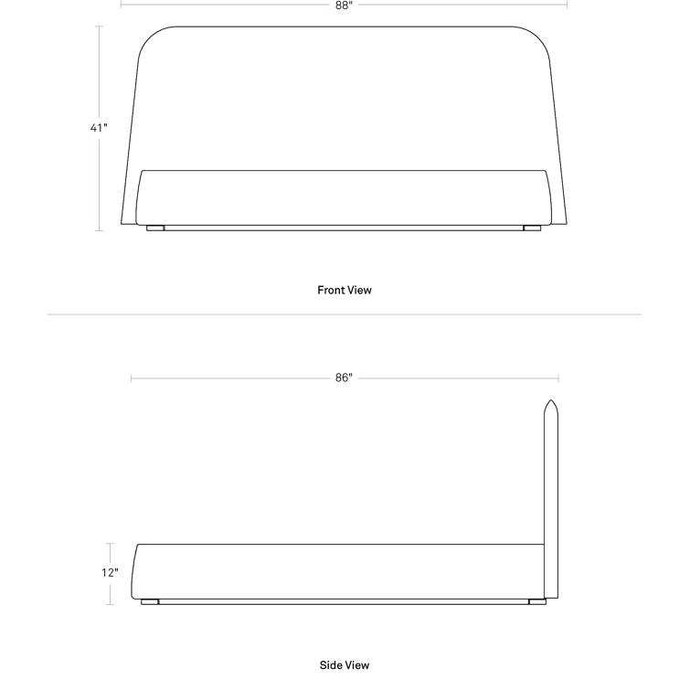 Blu Dot Lid Upholstered Platform Bed
