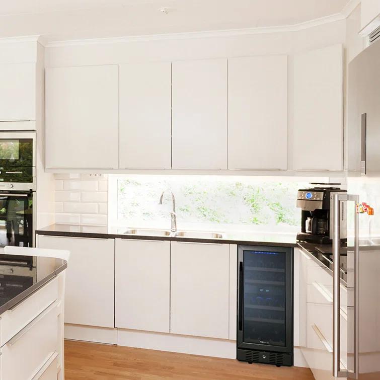 Newair 29 Bottle Stainless Steel Dual Zone Freestanding/Built-In Wine Refrigerator