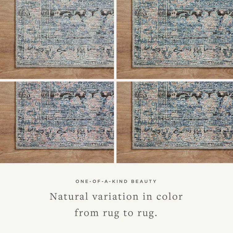 Amber Lewis x Loloi Amber Lewis x Loloi Billie Denim / Blush Area Rug