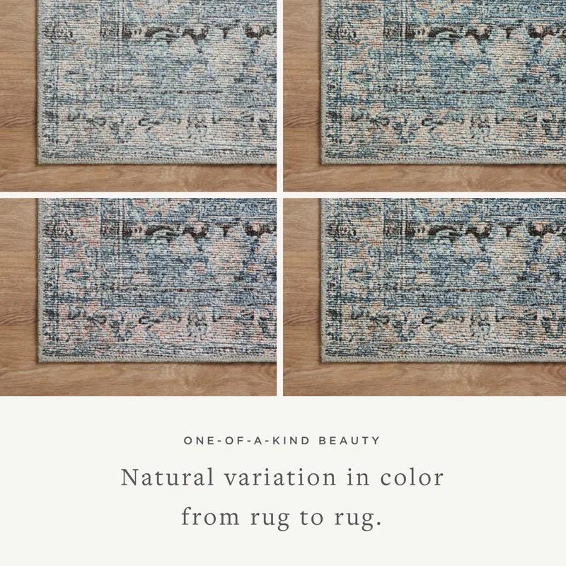 Amber Lewis x Loloi Amber Lewis x Loloi Billie Denim / Blush Area Rug