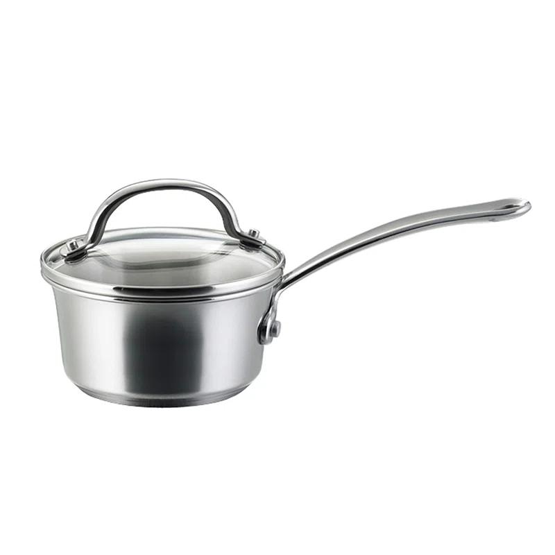 Farberware Farberware Millennium Stainless Steel Cookware Pots and Pans Set, 10 Piece, Silver