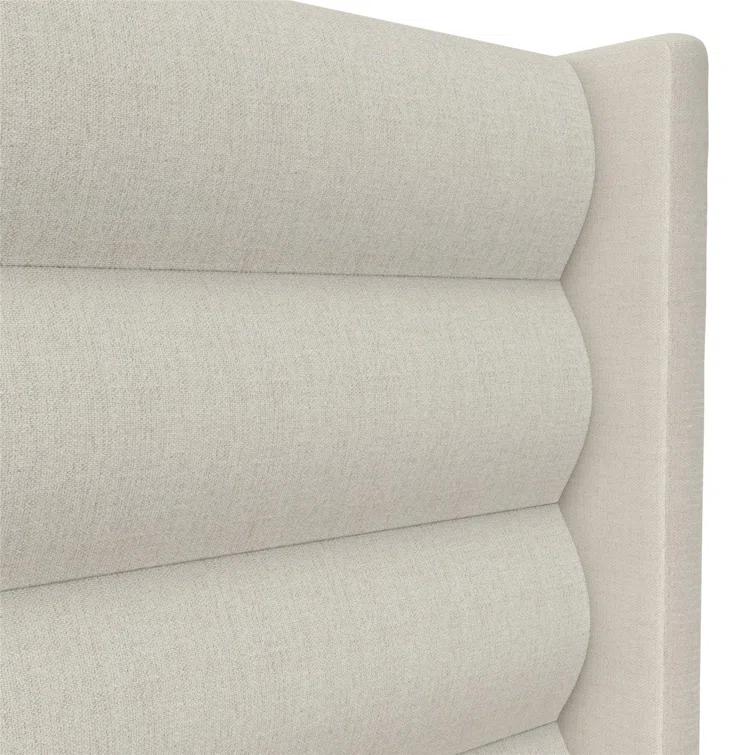 Novogratz Louis King Upholstered Wingback Bed